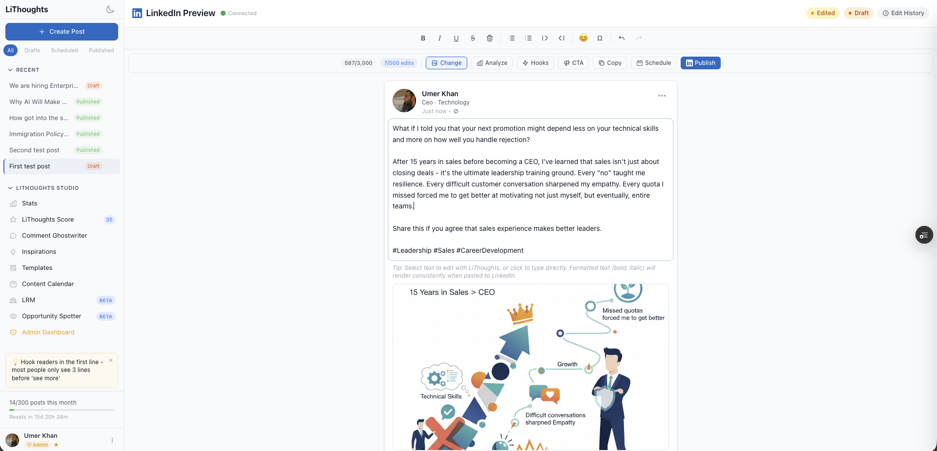 LiThoughts Dashboard